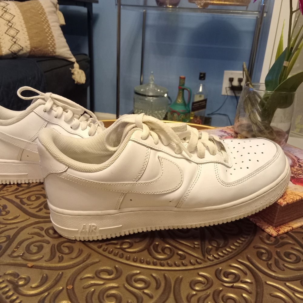 Nike Air Force 1 All-White Sneakers